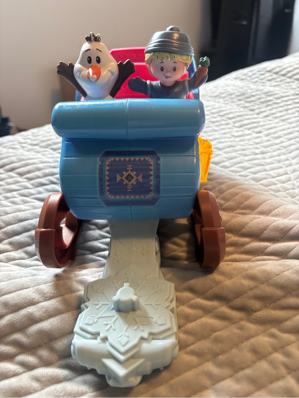 Fisher Price Little People Disney Frozen Kristoff Sleigh Olaf Vehicle